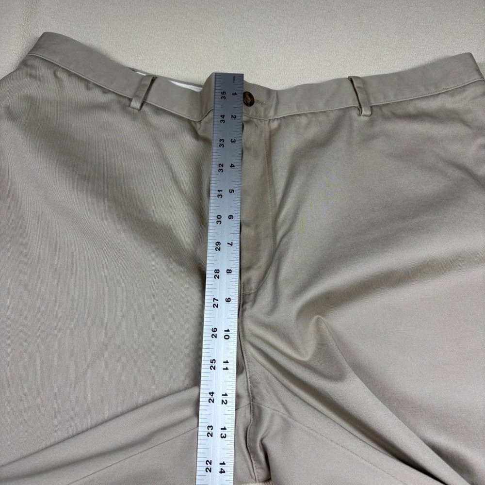 NOS Paul Fredrick Mens 42x30 Cotton Chinos Pants Lot of 2 Black‎ Khaki PMK210N - Picture 5 of 8
